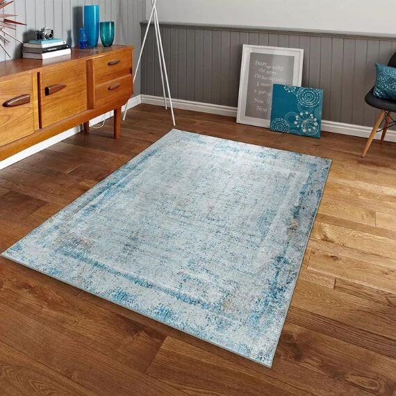 Tapis plat vintage lavable en machine Angèle